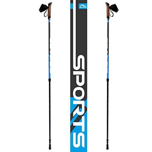 Msports Nordic Walking Stöcke Premium – hochwertige Qualität – Superleicht – auswählbar mit Tragetasche – Walking Sticks (Nordic Walking Stöcke) - 8