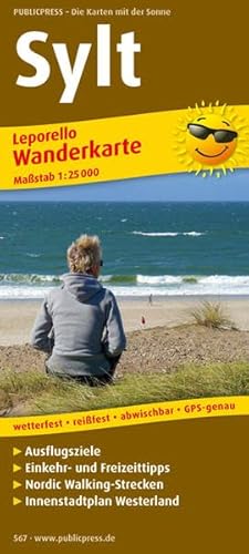 Sylt: Leporello Wanderkarte mit Ausflugszielen