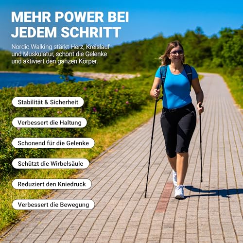 MSPORTS Nordic Walking Stöcke Premium - 8