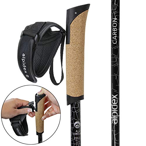 ALPIDEX Superleichter Carbon Nordic Walking Stock - 3