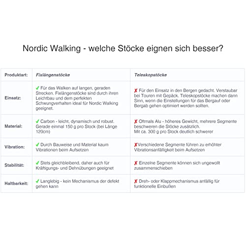 ALPIDEX Superleichter Carbon Nordic Walking Stock - 6