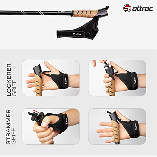 Attrac Nordic Walking Classic Wanderstöcke 69-136cm - 4