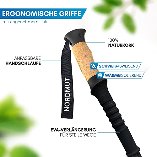 NORDMUT® Wanderstöcke Teleskop Alu | Nordic Walking Stöcke - 5