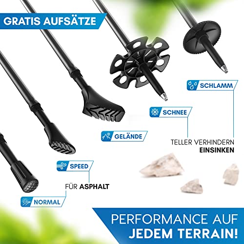 NORDMUT® Wanderstöcke Teleskop Alu | Nordic Walking Stöcke - 6